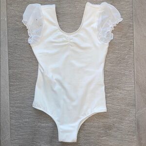 Angel’s Face Girls Bodysuit with Rhinestone Sleeve